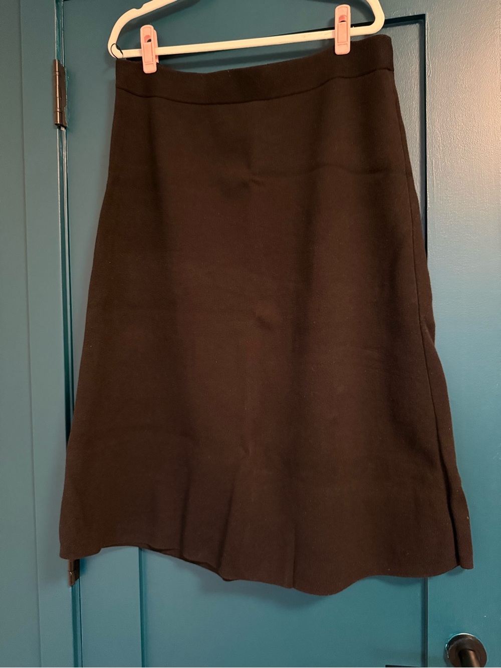 Uniqlo Knit Black A-Line Skirt